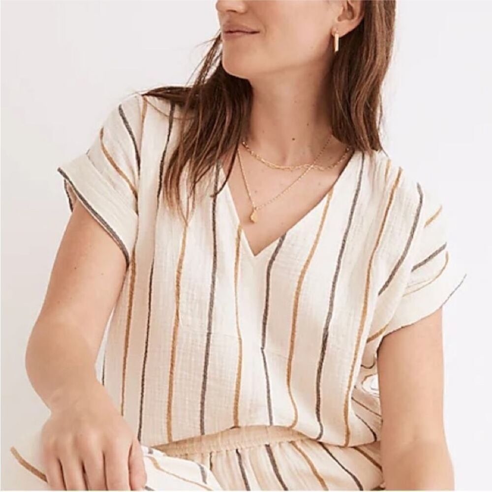 Madewell Lightspun Westing Shirt in Stripe